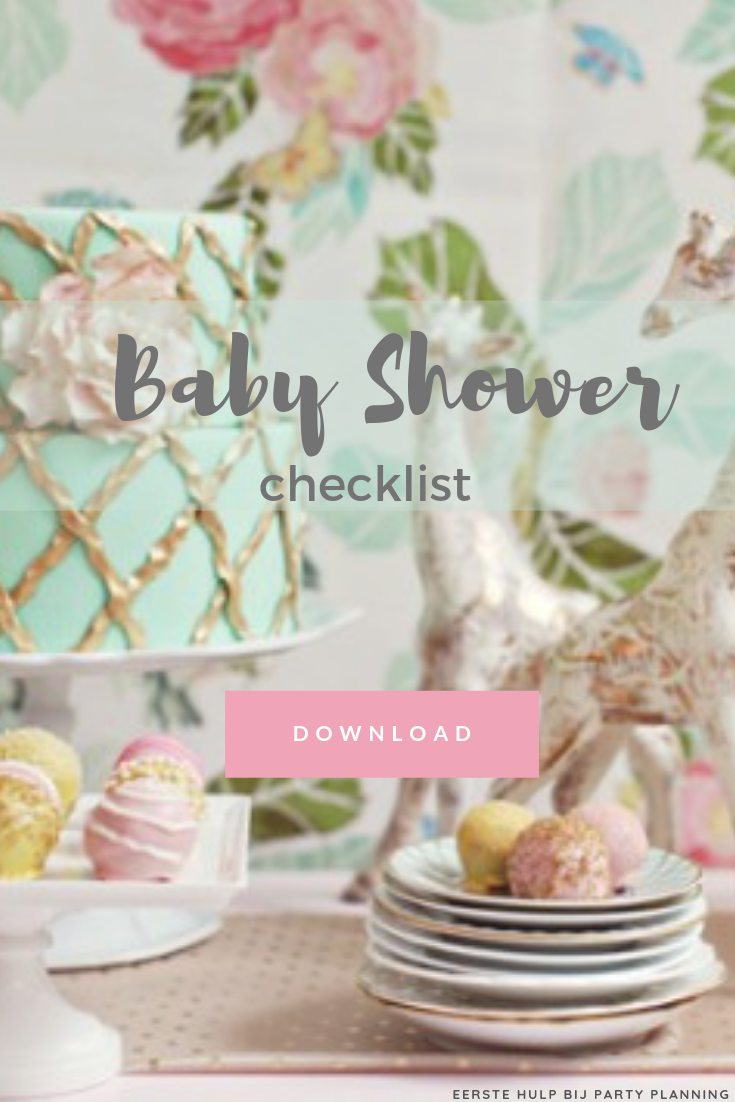 Babyshower checklist cover