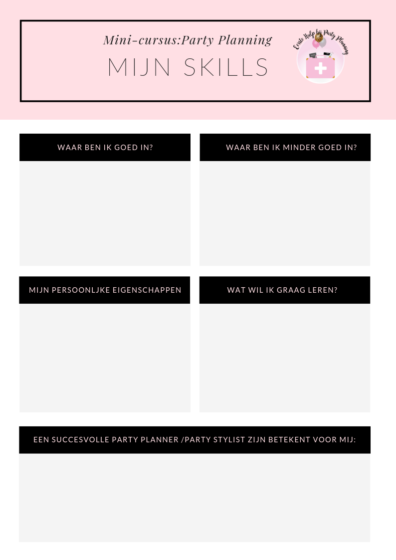 Pink & Black Minimal Chic Checklist List