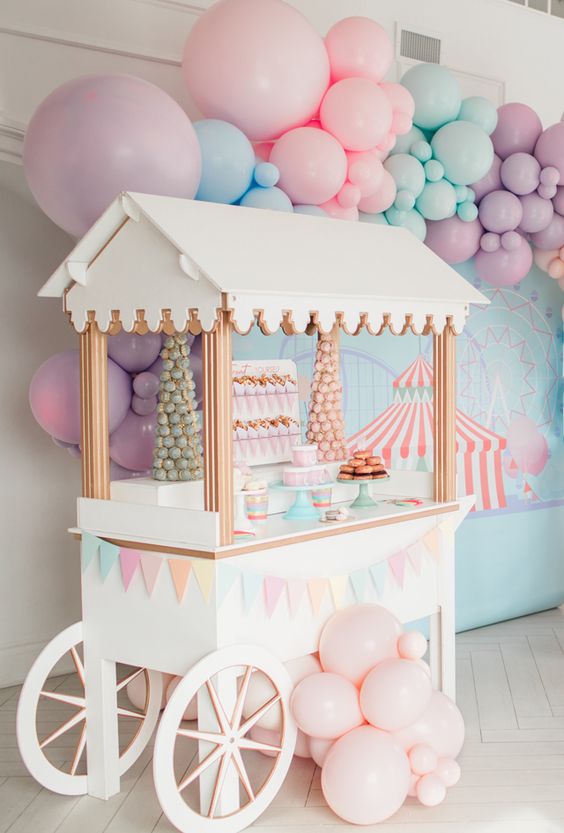 candy cart carnival theme
